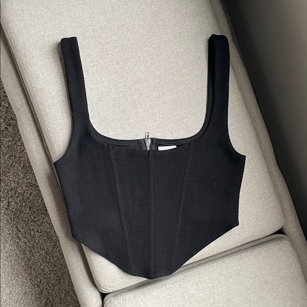 Princess Polly Black Bodysuit Top